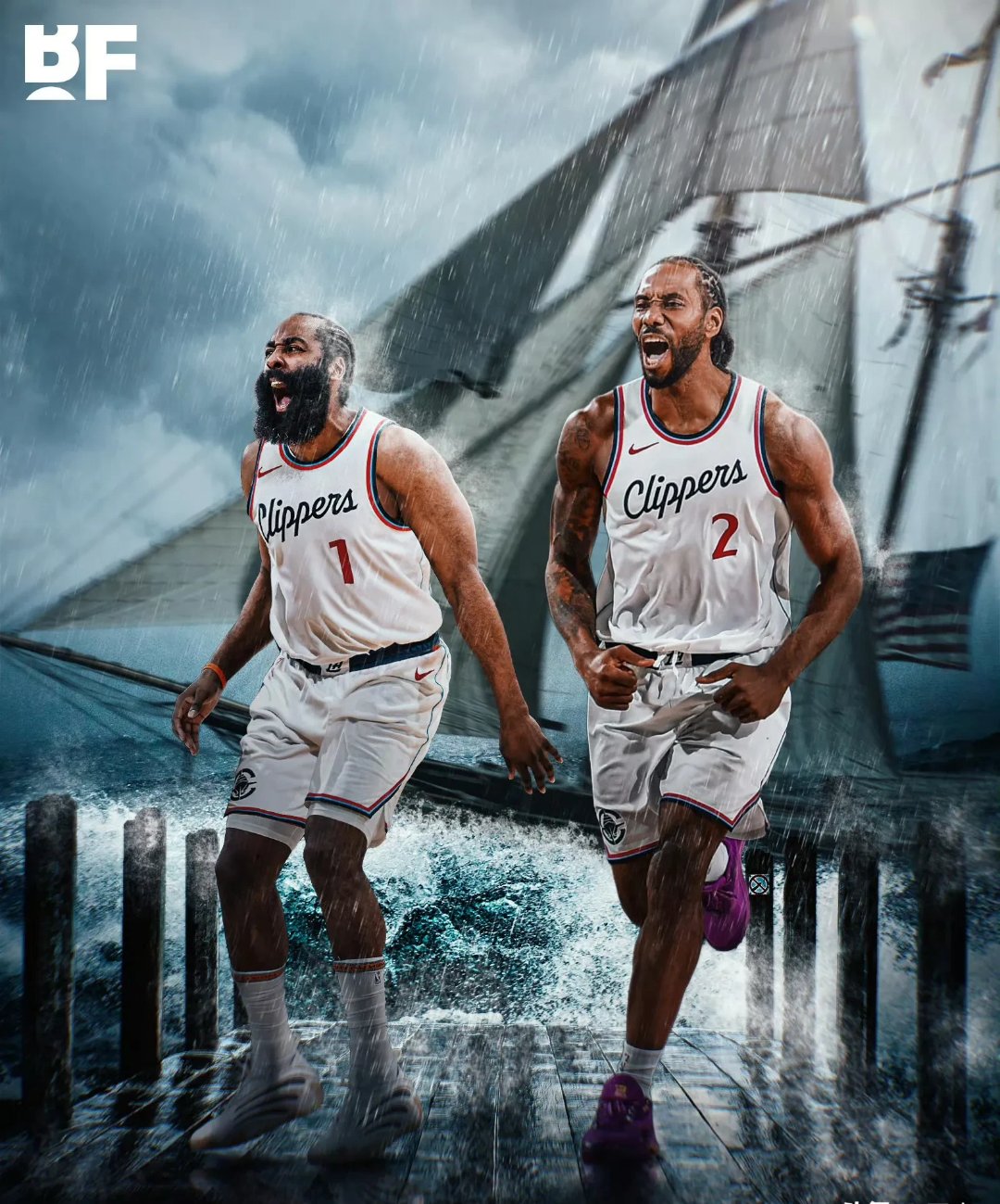 包含快船内线力克人，取得四连胜的词条